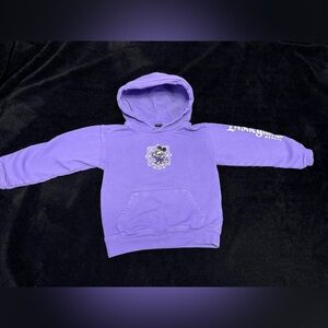 Disney Purple Kids Hoodie with Character Design